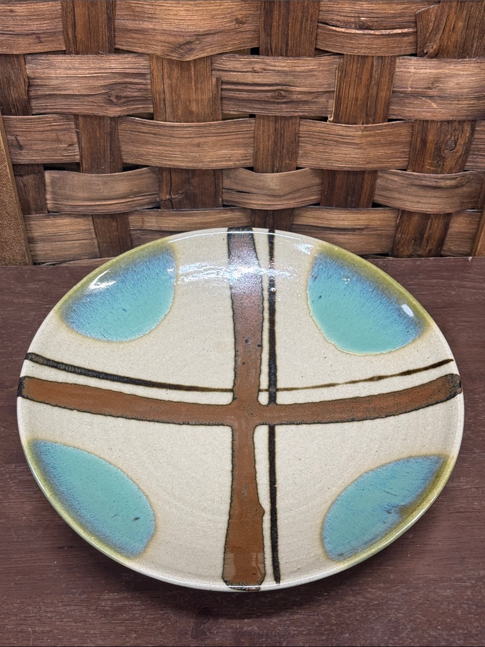 Vintage Japanese Mashiko Studio Pottery 12’’ Bowl